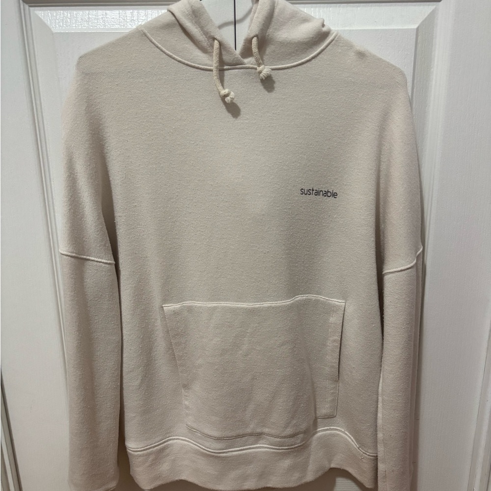 OAK + FORT Cream Oversized Hoodie